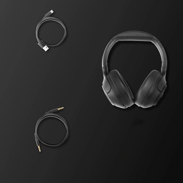 Bezprzewodowe słuchawki nauszne Spigen SA2403 ANC Pro Headphones Black