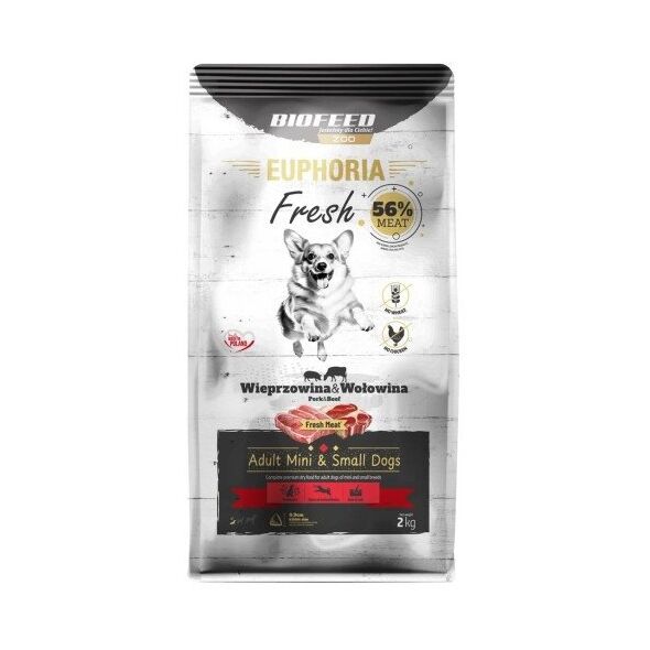 BIOFEED Euphoria Fresh Meat Wieprz/Wołow Xs/S 2kg