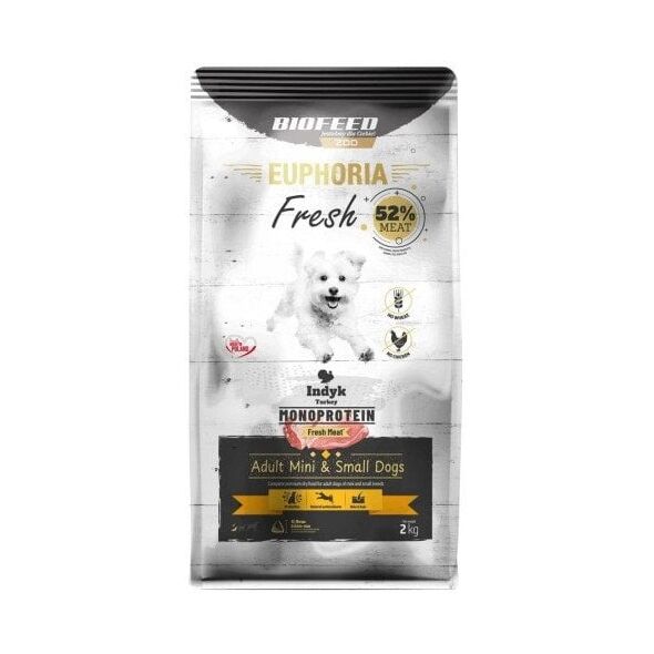 BIOFEED Euphoria Fresh Meat Adult Mini & Small Indyk Monoprotein 2kg
