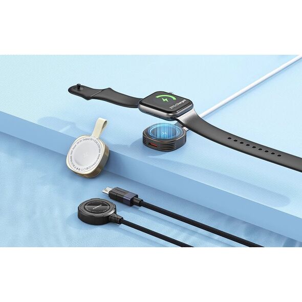 Ładowarka bezprzewodowa Foneng W02 do zegarka Apple Watch 2.5W, 1m (czarna)