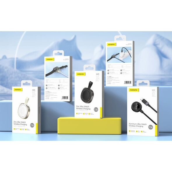 Ładowarka bezprzewodowa Foneng W02 do zegarka Apple Watch 2.5W, 1m (czarna)