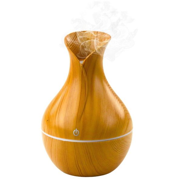 Nawilżacz Powietrza Dyfuzor Aromaterapia Imitacja Drewna 130ml
