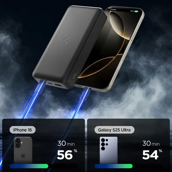 SPIGEN EA3030 POWER BANK 30000MAH 30W BLACK