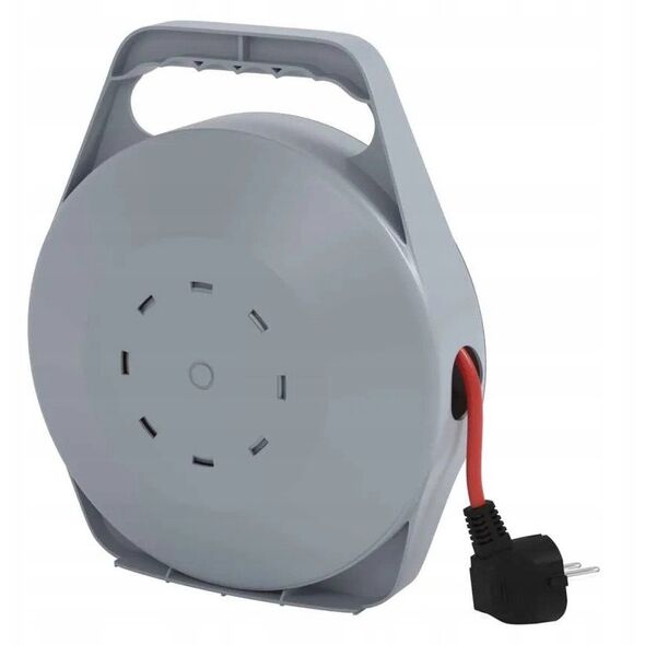 Przedłużacz bębnowy Emos P19410N 10m 4 gnizda PVC 230V 10A 1mm2 IP20 czerwony/czarny