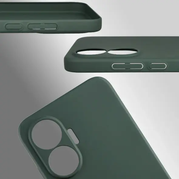 Etui Bizon Case Łupka do Xiaomi POCO F7 zielone