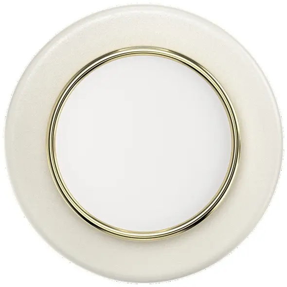 Uchwyt do telefonu POPSOCKETS Round Luxe Coconut Creme Enamel MagSafe beżowy