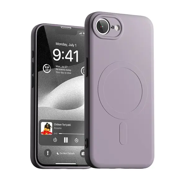 Etui Mercury Semi-Silicone MagSafe do Apple iPhone 16e lawendowy