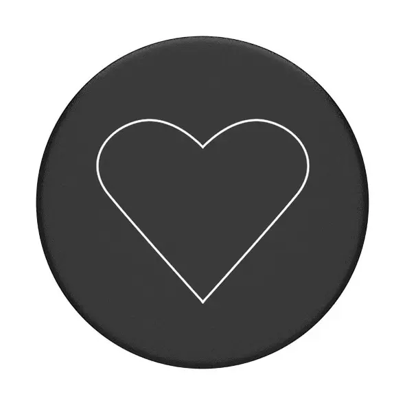 Uchwyt do telefonu POPSOCKETS 2 White Heart Black