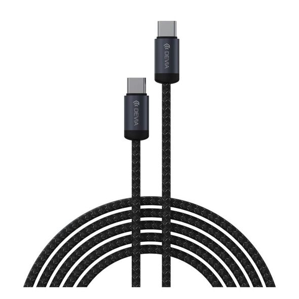 Καλώδιο Σύνδεσης USB 2.0 Devia EC646 USB C σε USB C PD 60W 3m Gracious Μαύρο 6942297124332 6942297124332 έως και 12 άτοκες δόσεις