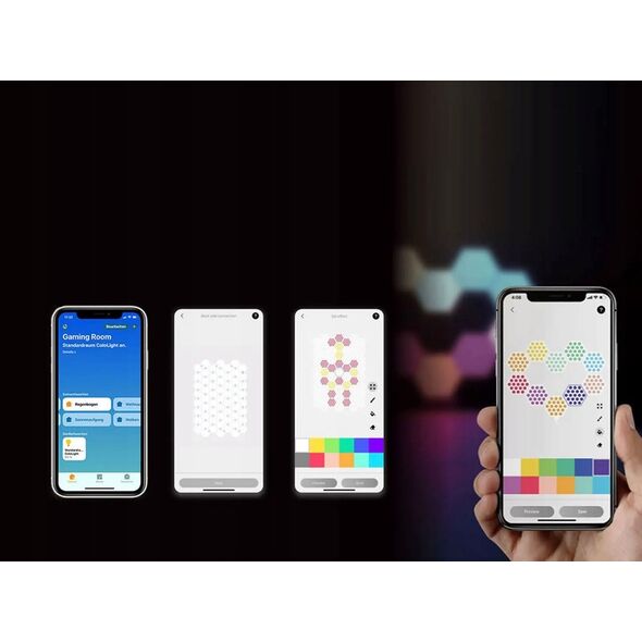 Cololight Plus Modulární chytré Wi-Fi osvětlení – základna se 3 bloky - HomeKit Verze