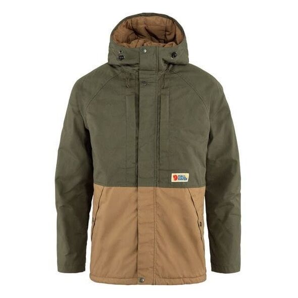 Kurtka ocieplana Fjallraven Vardag Lite Padded Jacket - green/brown