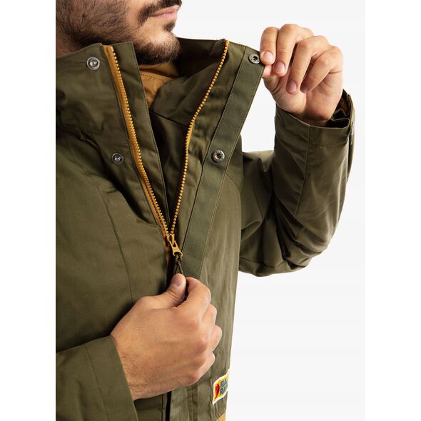 Kurtka ocieplana Fjallraven Vardag Lite Padded Jacket - green/brown