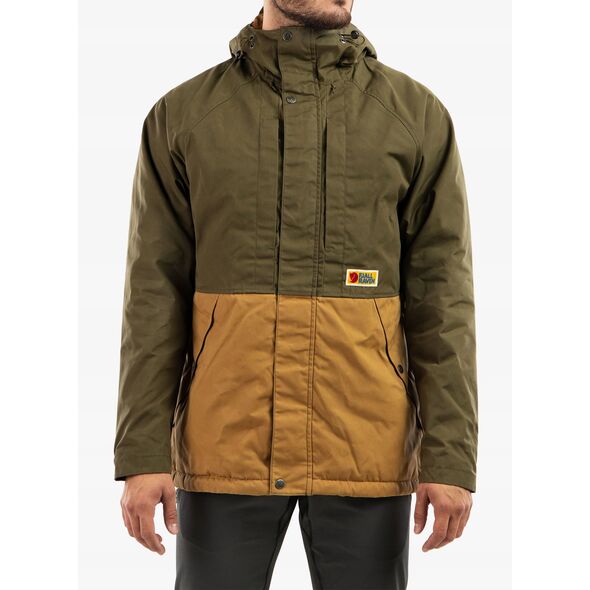Kurtka ocieplana Fjallraven Vardag Lite Padded Jacket - green/brown