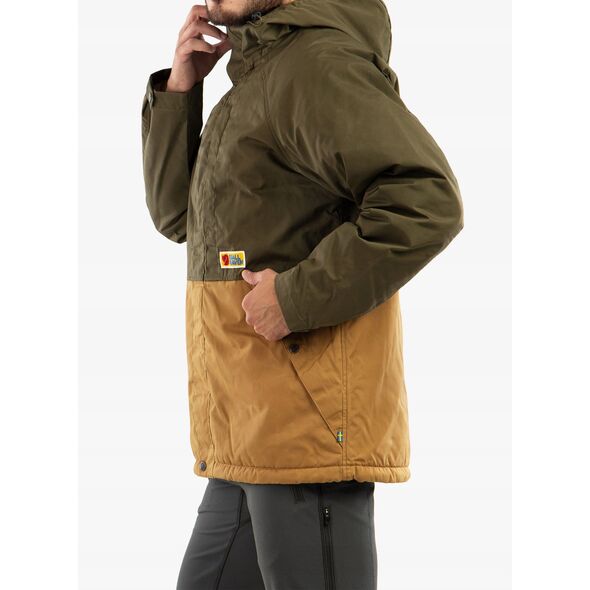 Kurtka ocieplana Fjallraven Vardag Lite Padded Jacket - green/brown