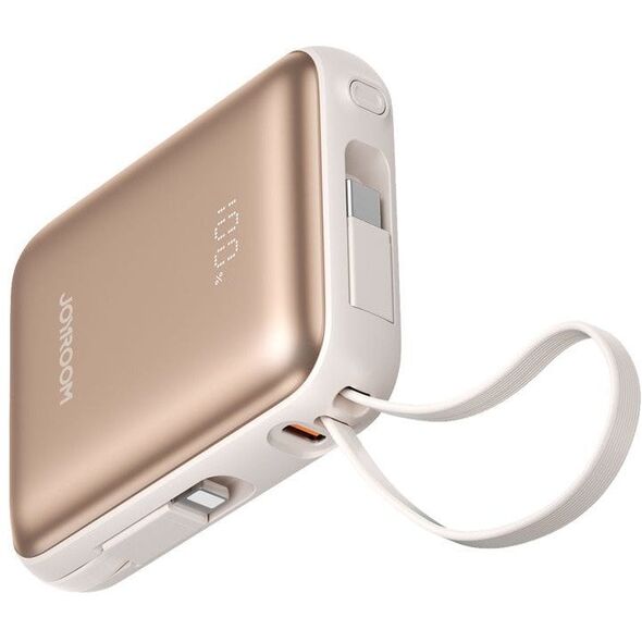 Powerbank Joyroom JR-PBF27 22,5W 10000mAh z dwoma wbudowanymi kablami - złoty