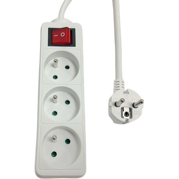 3-way Power Strip on/off