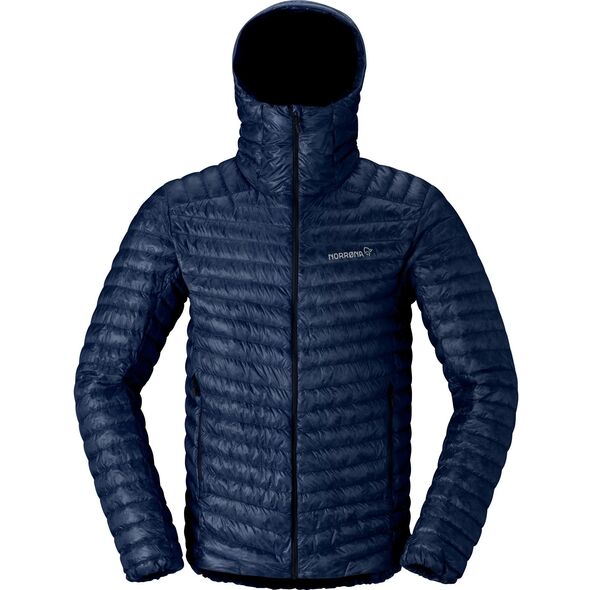 Kurtka puchowa Norrona Trollveggen Superlight Down800 Hood - indigo night