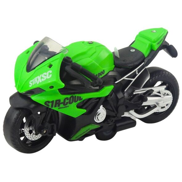 Motocykl Wyścigowy Sportowy Z Napędem Światła Dźwięki Mix LEAN Toys