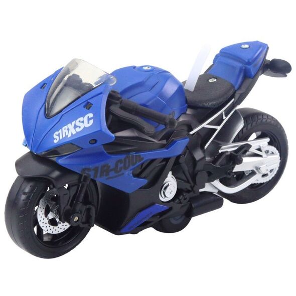 Motocykl Wyścigowy Sportowy Z Napędem Światła Dźwięki Mix LEAN Toys