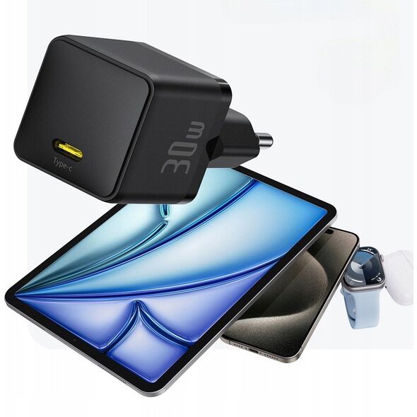 Baseus Palm USB C Ladegerät 30W EU schwarz