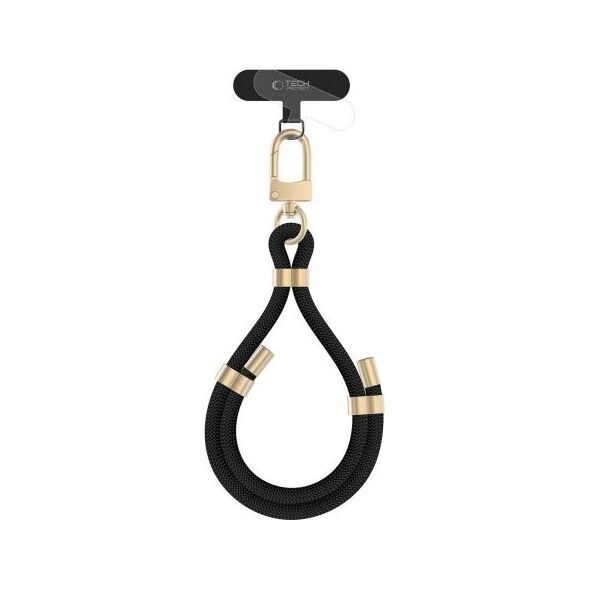 Tech-Protect TECH-PROTECT C4S ROPE WRIST STRAP BLACK/GOLD
