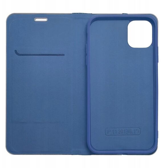 Kabura LUNA Book Carbon do IPHONE 17 niebieski