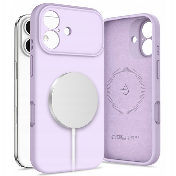 Etui Tech-Protect Silicone MagSafe do Apple iPhone 17 Mauve