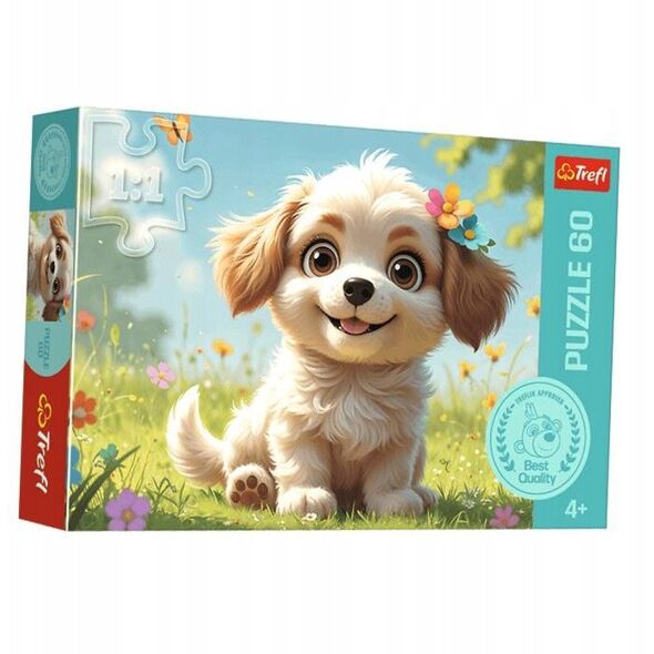 PUZZLE 60 Szczeniaczkiem być!/Rodz.Treflików 17408