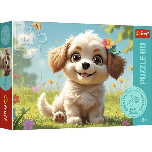 PUZZLE 60 Szczeniaczkiem być!/Rodz.Treflików 17408
