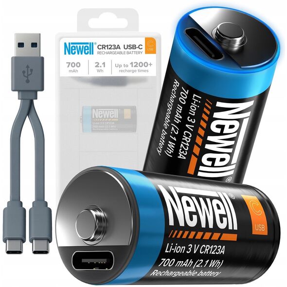 NEWELL NL4206 Akumulator CR123A USB-C 700 mAh 2 szt. blister