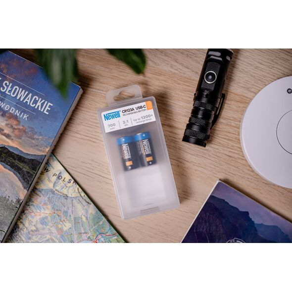 NEWELL NL4206 Akumulator CR123A USB-C 700 mAh 2 szt. blister