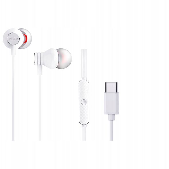 Słuchawki AIWA douszne ESTM-50USB-C/WT białe