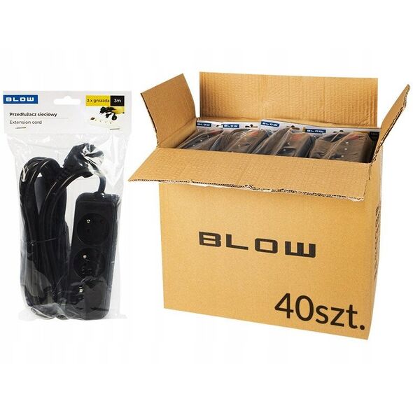 LISTWA ZASILAJĄCA PR-3M-3G/B (3 GNIAZDA) 2.8&nbsp|m
