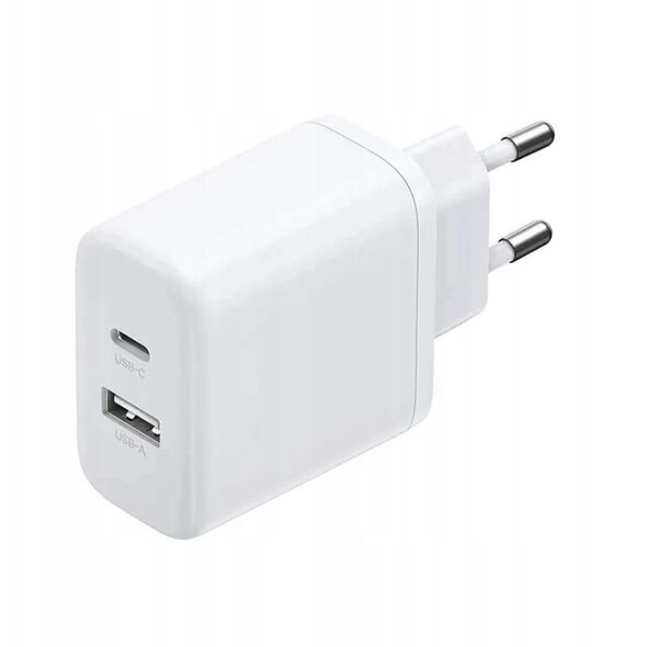 Ładowarka sieciowa UGREEN X227 20W GaN USB-A, USB-C biała