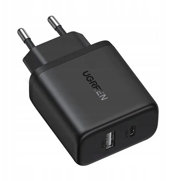Ładowarka sieciowa UGREEN X227 20W GaN USB-A, USB-C czarna