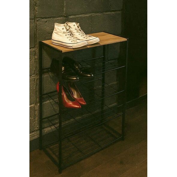 M12B3 NOWOCZESNY ELEGANCKI METALOWY       STOJAK NA BUTY 5 POZIOMÓW