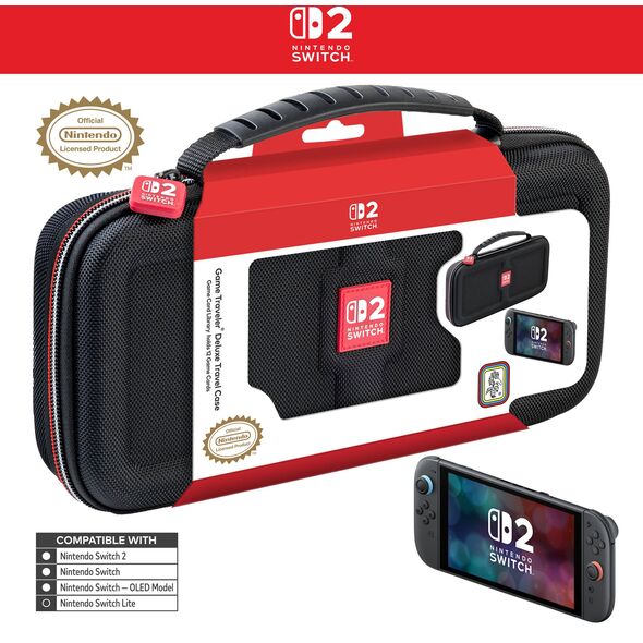 Deluxe Travel Case NS241 (Black) - Nintendo Switch 2 /Switch/Switch-OLED