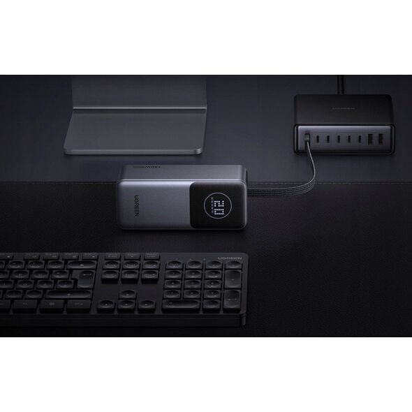 Powerbank UGREEN PB723 20000mAh USB-A, 2xUSB-C 130W szary