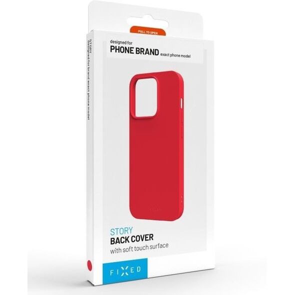 Fixed Story | Back Cover | Apple | iPhone 16e | Rubber | Red