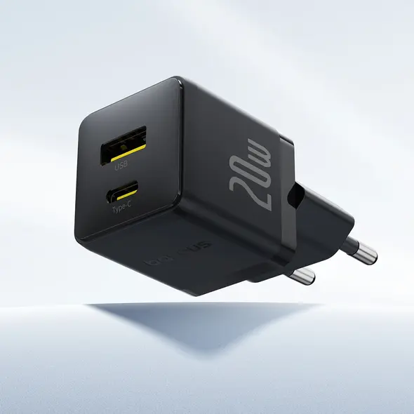 Ładowarka sieciowa Baseus Palm 20W USB-A, USB-C czarna