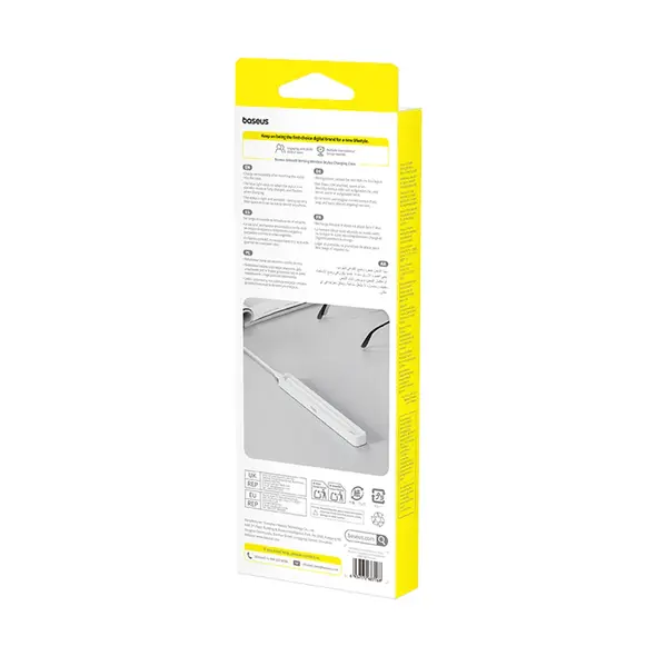 Etui ładujące do rysika Baseus Smooth Writing z kablem Baseus Simple USB-C 3A 30cm białe