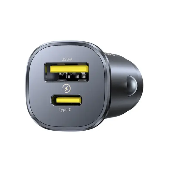 Ładowarka samochodowa Baseus GoTrip USB-C / USB-A 30W - czarna
