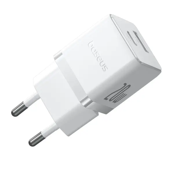 Ładowarka sieciowa Baseus Palm 20W USB-A, USB-C biała