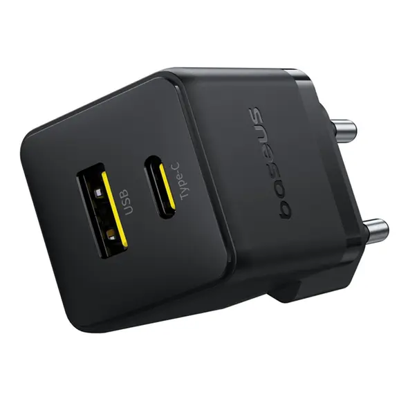 Ładowarka sieciowa Baseus Palm 30W USB-A, USB-C czarna