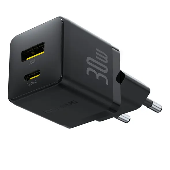 Ładowarka sieciowa Baseus Palm 30W USB-A, USB-C czarna