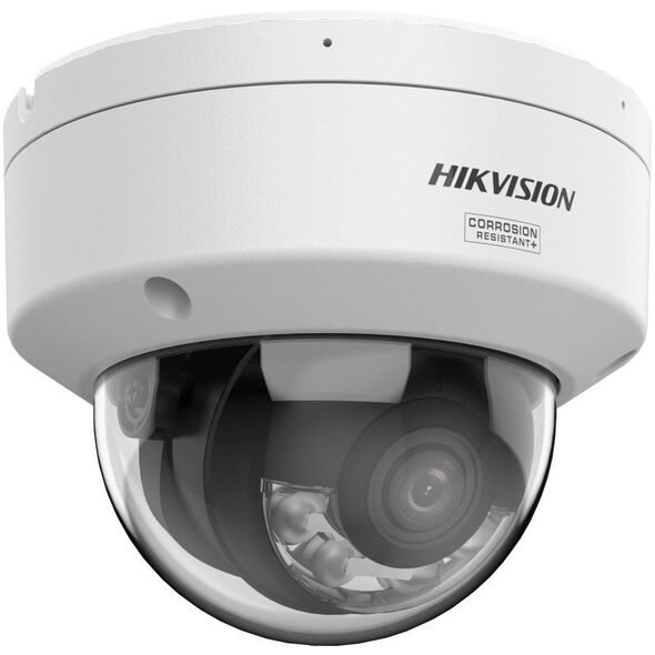 Hikvision dome DS-2CD2187G3-LIS2UY F2.8 (balta, 8 MP, 30 m IR| 30 m LED| Hybrid Light, ColorVu)