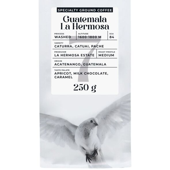 Ground specialty coffee Black Crow White Pigeon