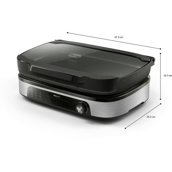 HD6212/90 EU TABLE GRILL BLACK