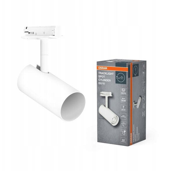 Track light OSRAM TRACKLIGHT SPOT CYLINDER, 1xGU10, white, 14x13x5.5cm