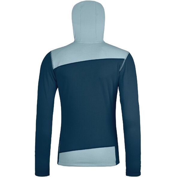 Bluza z kapturem damska Ortovox Fleece Light Hoody - deep ocean